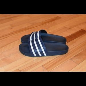 Adidas Navy Blue Slides